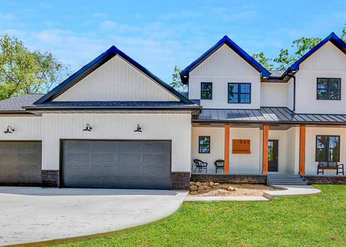 New custom home built with structural insulated panels